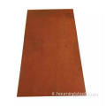 Piastra in acciaio corten ASTM A242